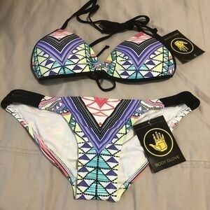 Body Glove Bikini size small top xsmall bottoms